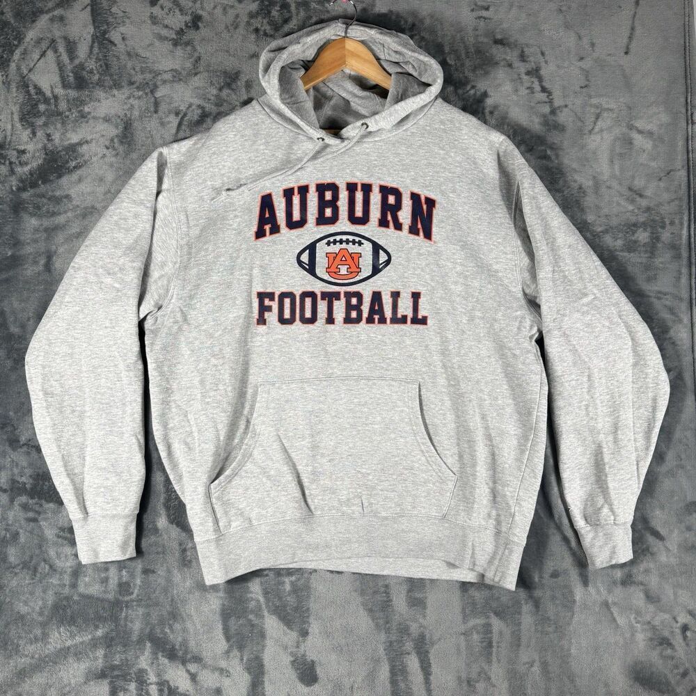 Auburn Tigers Sz XL Football Hoodie Men's Blue84 Cotton Polyester Pullover